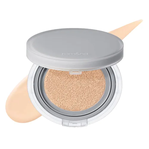 Vista 8 de Rom&nd Nu Zero Cushion (02 Pure 21) - Larga Duración, Alta Cobertura, Acabado Semi Mate, Tez Impecable Sin Apelmazarse, Base de Maquillaje y 02 Puro