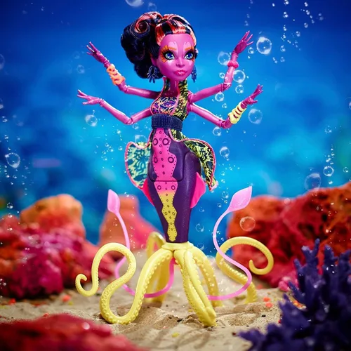 Vista 7 de Muñeca Monster High, gran asustador, coral, fantasma oculto, muñeca Kala Mer'ri