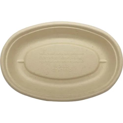 Vista 2 de World Centric BO-SC-UBB - Cuenco para burrito de fibra vegetal sin blanquear 100% compostable, 32 onzas (paquete de 300)