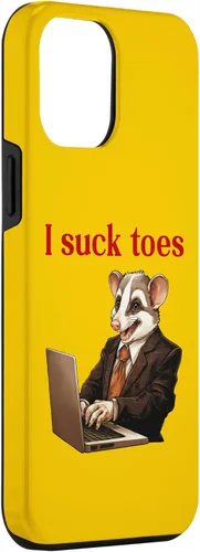 Vista 3 de Funda para iPhone 12 Pro Max Funny Feet Lover Lamiendo los dedos del pie Humor extraño I Chuck Toes
