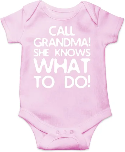 Vista 5 de CBTwear Call Grandma She Knows What To Do Baby Bodysuit - Adorable mameluco Ropa Unisex Humor Romper