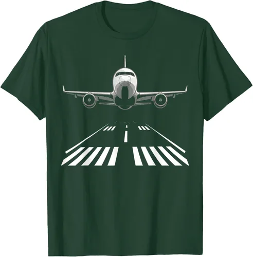 Vista 22 de Airplane Take Off Runway Pilot Jet T-Shirt Negro