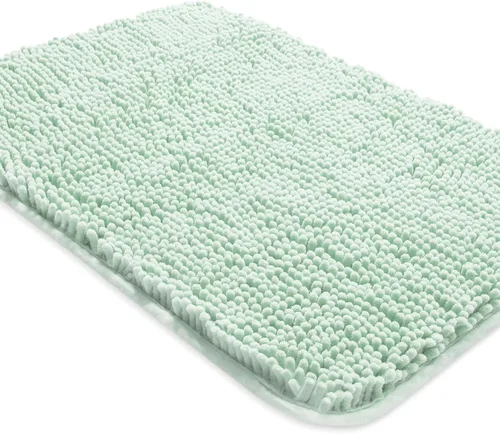 Vista 70 de Yeaban Alfombra de pasillo de baño de 24 x 72 pulgadas, antideslizante, alfombra de baño larga de felpilla gruesa, absorbente y lavable, alfombra