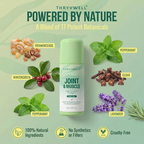 Vista 4 de Aceite Nutritivo Profundo para Articulaciones y Músculos en Roll-On – No Graso, 100% Natural con Aceites Esenciales: Gaulteria, Menta, Incienso