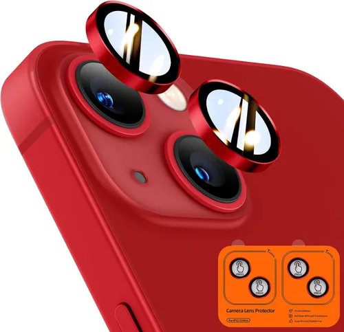 Vista 42 de TOCOL Protector de lente de cámara para iPhone 13 / iPhone 13 Mini vidrio templado HD individual resistente a los arañazos, accesorios compatibles