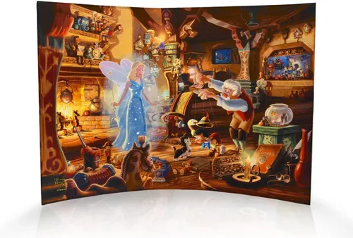 Vista 23 de Disney Brave - Thomas Kinkade Studios - Impresión fotográfica acrílica curvada de 10 x 7 pulgadas - Decoración independiente - Coleccionable
