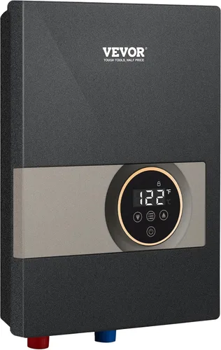 Vista 9 de VEVOR Calentador de Agua Eléctrico Sin Depósito, Calentador de Agua Caliente Instantáneo de 8KW, Pantalla Digital de Temperatura y Fácil Instalación