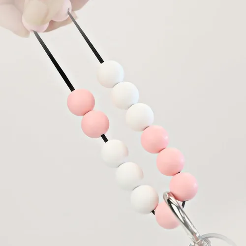 Vista 4 de MIEYN Llavero de pulsera, cadena colgante de borla, accesorios para bolsa de tarjetas de joyería