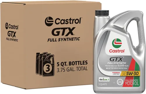Vista 11 de Castrol Aceite de motor sintético completo GTX 5W-30, 1 cuarto de galón, paquete de 6