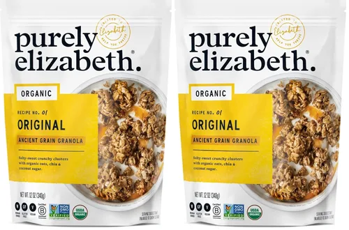 Vista 16 de Purely Elizabeth, Berry Crisp, granola de grano antiguo con vitamina D, sin gluten (bolsa de 8 onzas)