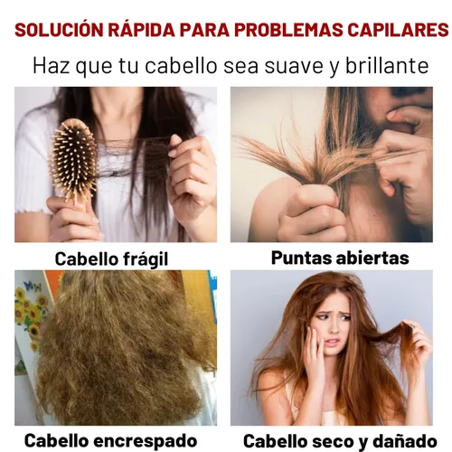 Vista 6 de Mascarilla de queratina para el cabello, para reparación profunda de la raíces del cabello, mascarilla para cabello dañado y seco, de 8.45 fl oz