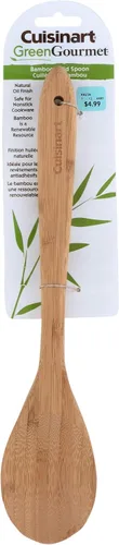 Vista 5 de Cuisinart CTG-BAM-2SP Green Gourmet - Cucharas sólidas y ranuradas de bambú, paquete de 2, 15.5" x 4.5" x 0.75