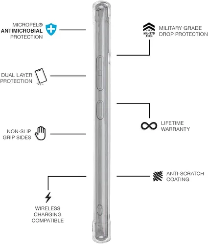 Vista 4 de Pelican - Adventurer Series - Funda para Samsung Galaxy A32 (5G) - Protección contra caídas de 10 pies - Transparente
