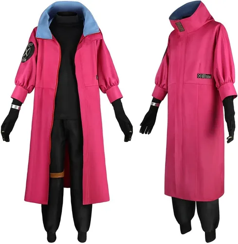 Vista 3 de Disfraz de Vash la estampida, capa de trinchera, traje para cosplay, uniforme de Halloween para hombre