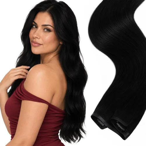 Vista 40 de Ve Sunny Extensiones de cabello humano real con clip balayage, color marrón castaño degradado a rubio, 12 pulgadas, 5 unidades, 2.82 onzas