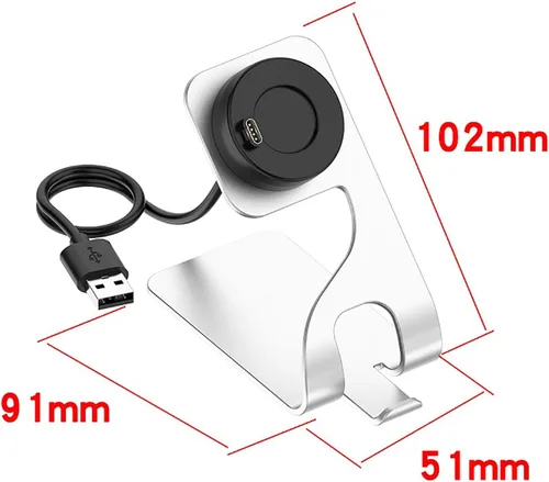 Vista 7 de Cargador compatible con Garmin Venu 3/3S, para Vivoactive 5/4, Forerunner 745/945/935, para Fenix 7/7S/7X/7 Pro/7X Pro Smart Watch Soporte de carga