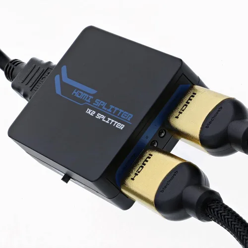 Vista 5 de XTREME Divisor HDMI de 2 puertos para televisores de alta definición, monitores de computadora y proyectores, calidad 4K/soporte Blu-Ray 3D