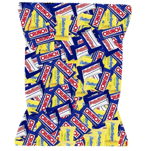 Vista 3 de BeeQ Bolsa (100 unidades) Surtido de caramelos de chocolate surtidos – Paquete variado de dulces de Halloween a granel – Barras de caramelo