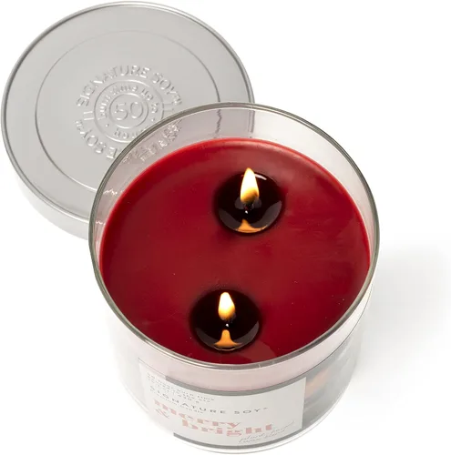 Vista 3 de Signature Soy Vela perfumada Lidded Merry & Bright en tarro grande