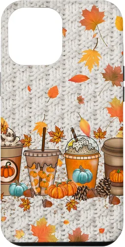 Vista 25 de iPhone 16 Acción de Gracias Otoño Hojas Otoño Calabaza Especias Funda