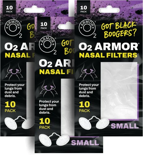 Vista 15 de O2 Armor Filtros de nariz para soldadores y alergias - Filtro de nariz para polvo - Filtros nasales para soldadura - Máscara de polvo de nariz