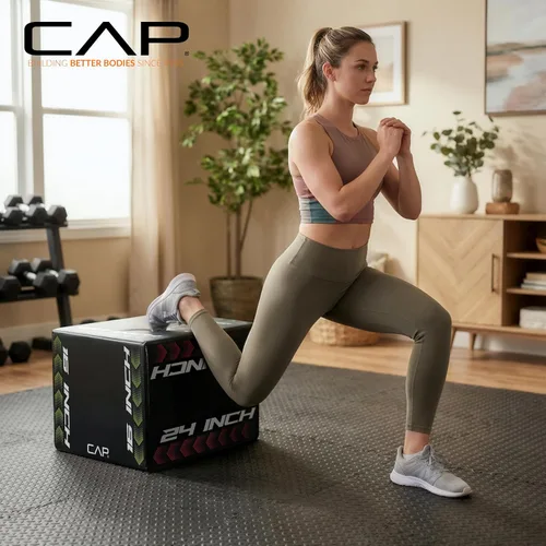 Vista 6 de CAP Barbell Caja pliométrica de espuma 3 en 1 Múltiples estilos