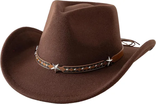 Vista 13 de Jastore Sombrero de vaquero para bebés y niños pequeños Sombrero de vaquera para bebés pequeños Sombrero de vaquero infantil Sombrero de vaquero