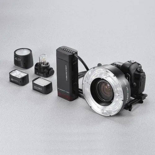Vista 9 de Flashpoint Cabezal de flash de anillo R200 para flash de bolsillo eVOLV200 y eVOLV200 Pro, anillo de luz ultra potente de 200 vatios con lámpara