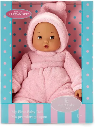 Vista 6 de Madame Alexander Muñeca de bebé My First Powder Pink de 12 pulgadas, tono de piel claro