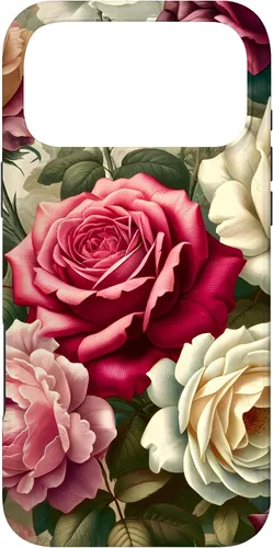 Vista 21 de Funda con diseño floral para iPhone 16 con diseño floral estilo victoriano