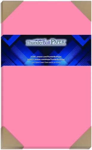 Vista 15 de Cubierta de papel de cartón de color rosa brillante de 440.9 lbs – Tarjeta de receta de 3.0 x 5.0 in, foto, tamaño del marco: cartulina