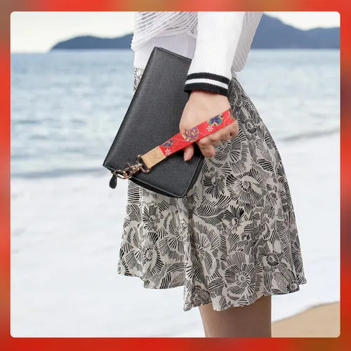 Vista 7 de Ecovision - Llavero con correa para llaves, llaveros de pulsera con 2 argollas para llaves para mujer