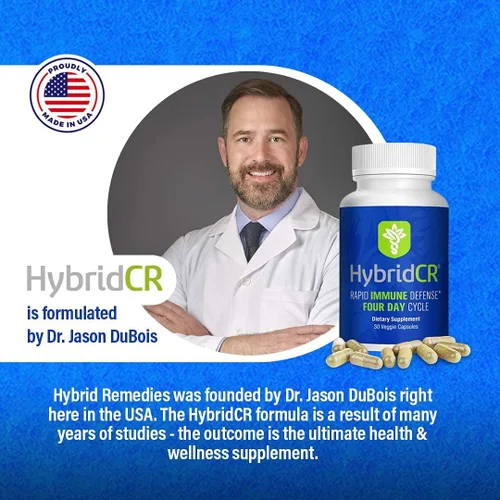Vista 7 de HybridCR - Suplemento de inmunidad rápida Zinc, equinácea, andrographis, ginseng, selenio, sin gluten y sin OMG Suplemento de apoyo inmunológico