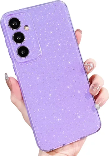 Vista 43 de MINSCOSE Funda compatible con Samsung Galaxy A14 5G, bonita funda delgada con purpurina fina, a prueba de golpes, de TPU para mujeres y niñas