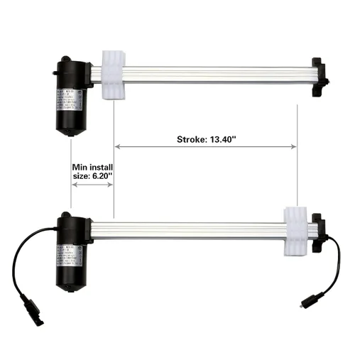Vista 4 de Motor reclinable eléctrico Mulin modelo ML18D06 ML18-005 Kit de reemplazo de actuador para sillas elevadoras de sofá eléctrico