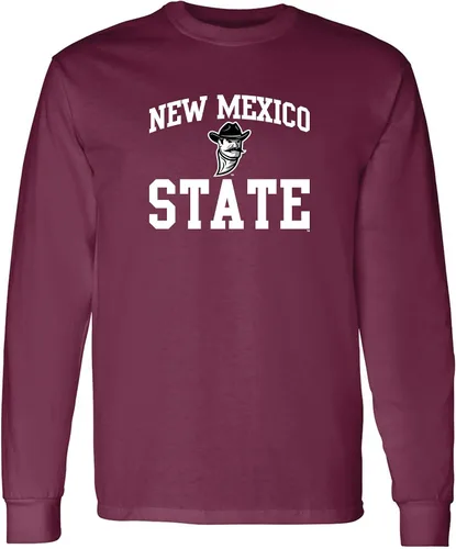 Vista 196 de NCAA oficial de College – University Team Color Arco Logo Manga Larga