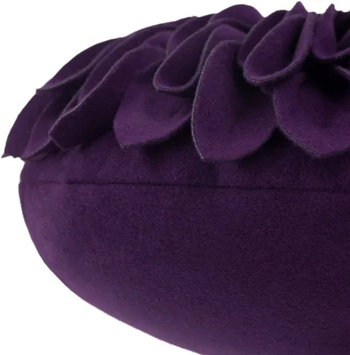 Vista 5 de JWH - Funda de cojín 3D con diseño de girasol, hecha a mano, decorativa, forma redonda, con inserto, estilo rural, para sofá, sillón, protector