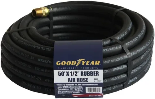 Vista 2 de Goodyear 12175 Good Year 15' x 3/8" Manguera de aire de goma 250 Psi