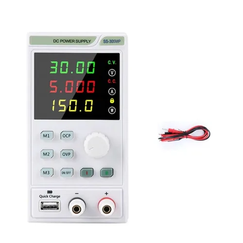 Vista 9 de Fuente de alimentación de CC variable, 80V 10A 300W LED Digital Lab Bench Fuente de alimentación ajustable de banco de CC regulada fuente