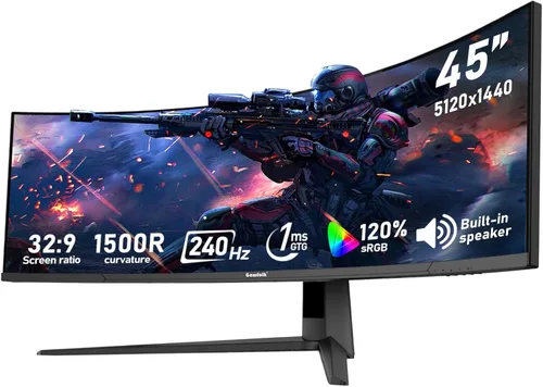 Vista 15 de Gawfolk - Monitor para juegos de 24.5 pulgadas, PC 200Hz, pantalla FHD 1080p, altavoces incorporados, 1ms sin bisel, FreeSync, 99% sRGB, ángulo