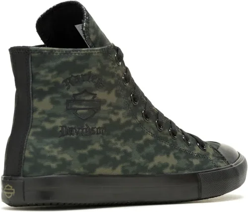 Vista 3 de Harley-Davidson Baxter - Tenis casuales de cuero para motocicleta para hombre Negro