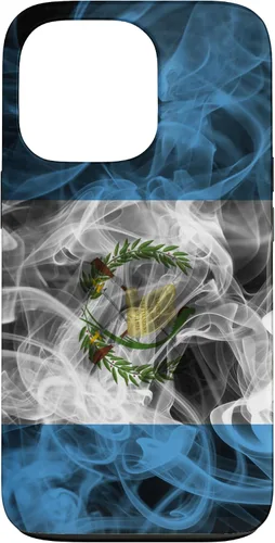 Vista 10 de Smoke Guatemala Flag - Funda para iPhone 17 con diseño de nube de orgullo ahumado