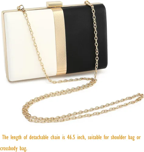 Vista 5 de CARIEDO Bolso de noche para mujer, bolso de noche, bolso cruzado para boda, novia, para cóctel, fiesta, baile de graduación
