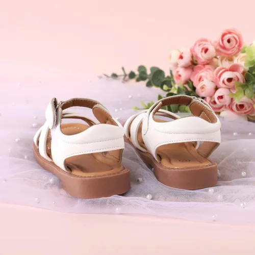 Vista 4 de PATPAT Sandalias para niñas pequeñas, sandalias para niños pequeños elegantes y cómodas ligeras y duraderas Sandalias de agua para niñas y niños