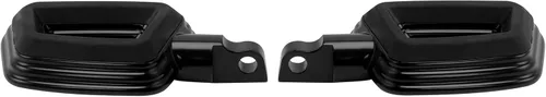 Vista 6 de TCT-MOTORPARTS Estriberas de estilo de montaje macho negro para Harley Touring Street Glide Softail