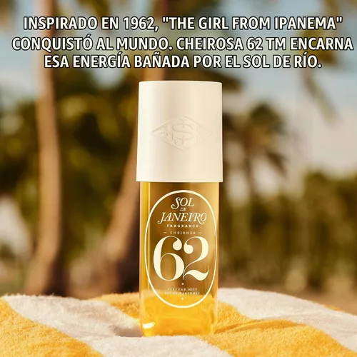 Vista 5 de Sol de Janeiro Cheirosa 62 - Fragancia para el cabello y el cuerpo, 90 ml