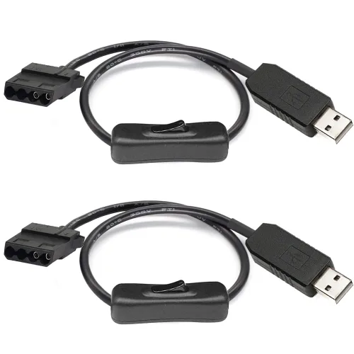 Vista 14 de Gebildet 10 piezas de cable de extensión de ventilador PWM de 4 pines, conector de energía, estuche macho a hembra para computadora, compatible
