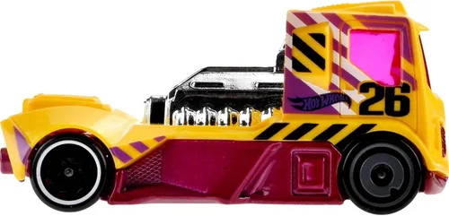 Vista 4 de Hot Wheels Paquete de 10, juego de 10 camiones de juguete a escala 1:64, mezcla de camionetas con licencia oficial y sin licencia, rescate o semi