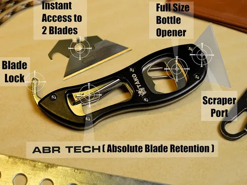 Vista 2 de Tako X2 - Cuchillo utilitario retráctil, cambio rápido, acceso instantáneo extra a la cuchilla, cortador de caja, cuchillo de bolsillo, compacto
