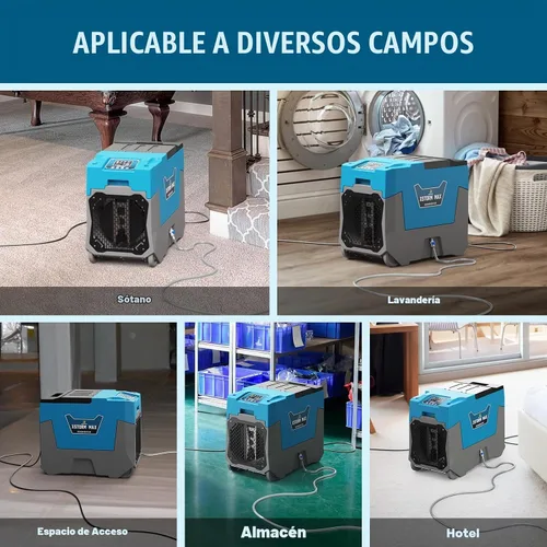 Vista 3 de Argendon LGR - Deshumidificador comercial con bomba, deshumidificadores de 180 pintas